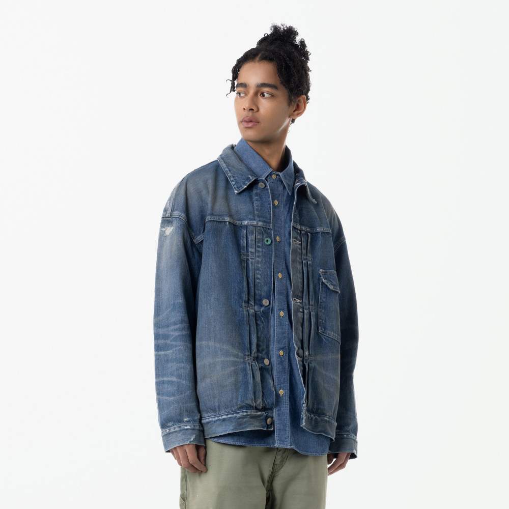 MADNESS AGINGM501 DENIMTRUCKER 25SS 正規品 MADNESS AGING M501 DENIM TRUCKER. M3 REGULAR | MADNESS